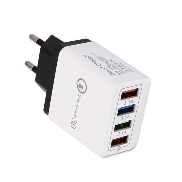 USB Charger Quick Charge 3.0 4 Phone Adapter For Tablet Portable Wall Mobile Charger Fast Charger - Image 7