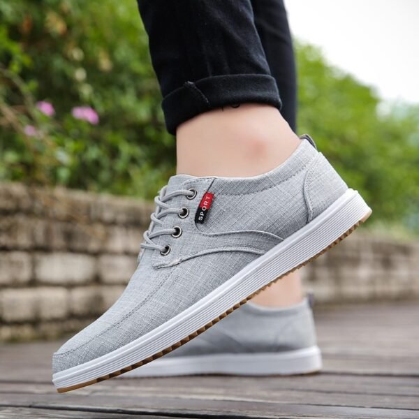 Men Casual Shoes Summer Canvas Shoes Men Breathable Casual Canvas Men Shoes Walking Men Shoes Chaussure Homme Factory sales - Image 4